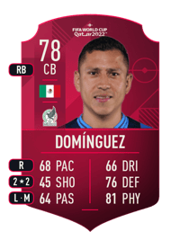 Julio César Domínguez World Cup Player 78 OVR