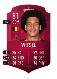 Axel Witsel World Cup Player 81 OVR