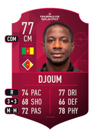 Arnaud Djoum World Cup Player 77 OVR