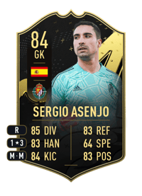 Sergio Asenjo Team of the Week 84 OVR
