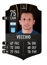 Emiliano Vecchio CONMEBOL LIBERTADORES 75 OVR
