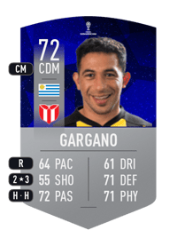 Walter Gargano CONMEBOL SUDAMERICANA 72 OVR