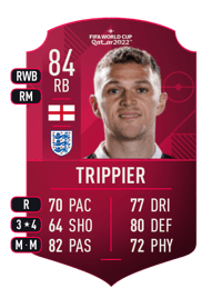 Kieran Trippier World Cup Player 84 OVR