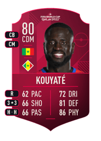 Cheikhou Kouyaté World Cup Player 80 OVR