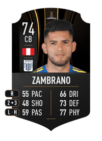 Carlos Zambrano CONMEBOL LIBERTADORES 74 OVR