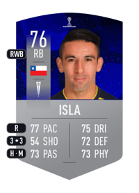 Mauricio Isla CONMEBOL SUDAMERICANA 76 OVR