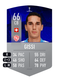 Dylan Gissi CONMEBOL SUDAMERICANA 66 OVR
