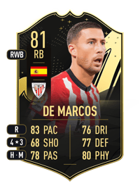 De Marcos Team of the Week 81 OVR