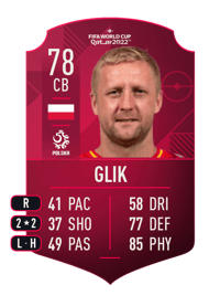 Kamil Glik World Cup Player 78 OVR
