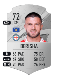 Valon Berisha Rare 72 OVR