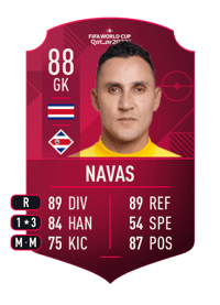 Keylor Navas World Cup Player 88 OVR