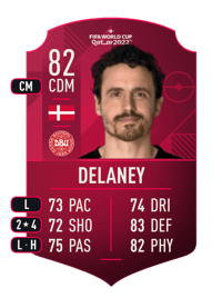 Thomas Delaney World Cup Player 82 OVR