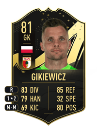 Rafał Gikiewicz Team of the Week 81 OVR