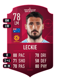 Mathew Leckie World Cup Player 78 OVR