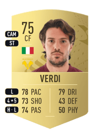 Simone Verdi Common 75 OVR