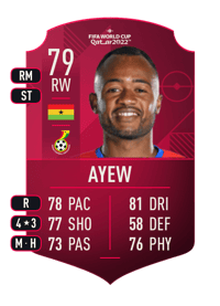 Jordan Ayew World Cup Player 79 OVR