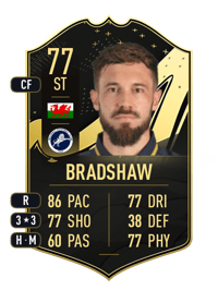 Tom Bradshaw Team of the Week 77 OVR