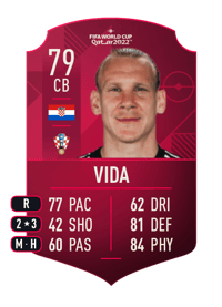 Domagoj Vida World Cup Player 79 OVR