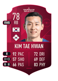 Kim Tae Hwan World Cup Player 78 OVR