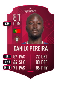 Danilo Pereira World Cup Player 81 OVR