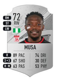 Ahmed Musa Rare 72 OVR