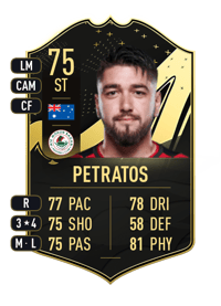 Dimitri Petratos Team of the Week 75 OVR