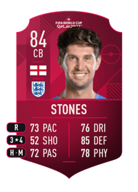 John Stones World Cup Player 84 OVR