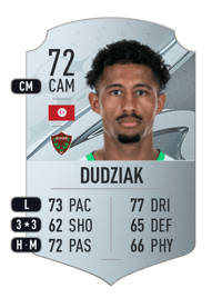 Jeremy Dudziak Rare 72 OVR