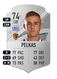 Dimitrios Pelkas Rare 74 OVR