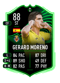 Gerard Moreno UECL Road to the Knockouts 88 OVR