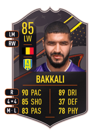 Zakaria Bakkali STORYLINE 85 OVR
