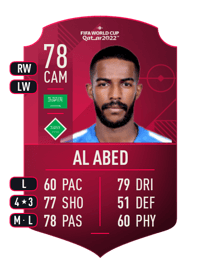 Nawaf Al Abed World Cup Player 78 OVR