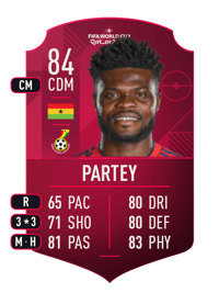 Thomas Partey World Cup Player 84 OVR