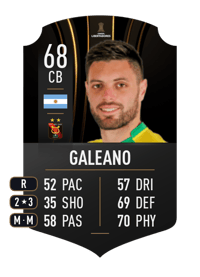 Leonel Galeano CONMEBOL LIBERTADORES 68 OVR