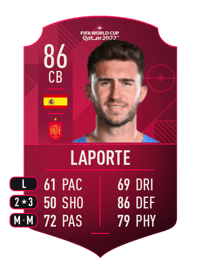 Aymeric Laporte World Cup Player 86 OVR