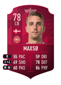Andreas Maxsø World Cup Player 78 OVR