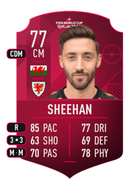 Josh Sheehan World Cup Player 77 OVR