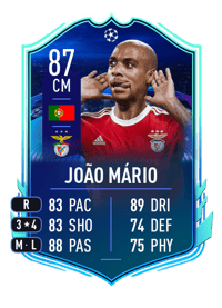 João Mário UCL Road to the Knockouts 87 OVR