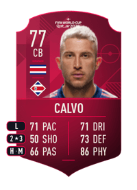 Francisco Calvo World Cup Player 77 OVR