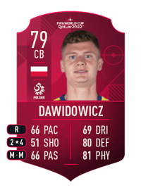 Paweł Dawidowicz World Cup Player 79 OVR