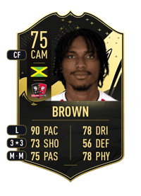 Jevani Brown Team of the Week 75 OVR