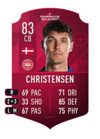 Andreas Christensen World Cup Player 83 OVR