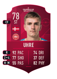 Mikael Uhre World Cup Player 78 OVR