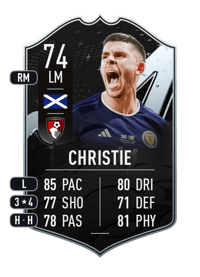 Ryan Christie Team of the Week 74 OVR