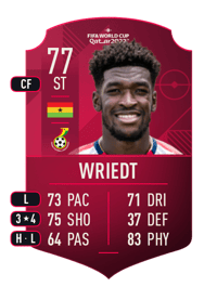 Kwasi Wriedt World Cup Player 77 OVR