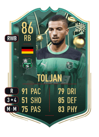 Jeremy Toljan WINTER WILDCARDS 86 OVR