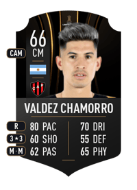 Jorge Valdez Chamorro CONMEBOL LIBERTADORES 66 OVR