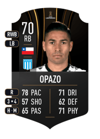 Óscar Opazo CONMEBOL LIBERTADORES 70 OVR
