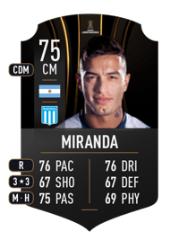 Leonel Miranda CONMEBOL LIBERTADORES 75 OVR