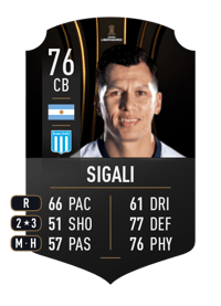 Leonardo Sigali CONMEBOL LIBERTADORES 76 OVR